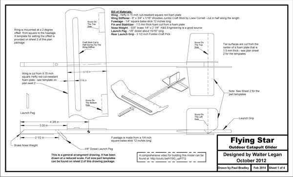 Styrofoam sale glider template